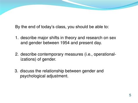 Ppt Psychology Psychology Of Gender And Sex Differences Lecture Powerpoint