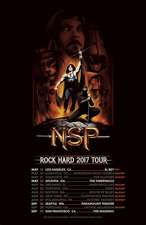 Ninja Sex Party Announce The Rock Hard Tour Digital Tour Bus