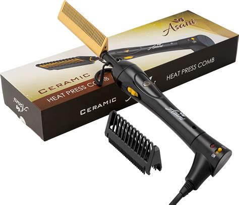 Amazon Asani Hair Straightener Electric Hot Comb For Wigs Natural Hair Ceramic