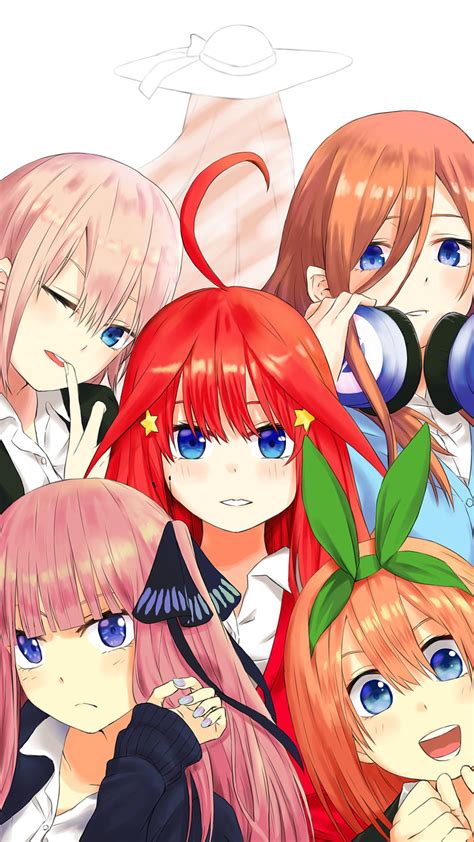 Anime Girl Girls The Quintessential Quintuplets Hd Phone Wallpaper