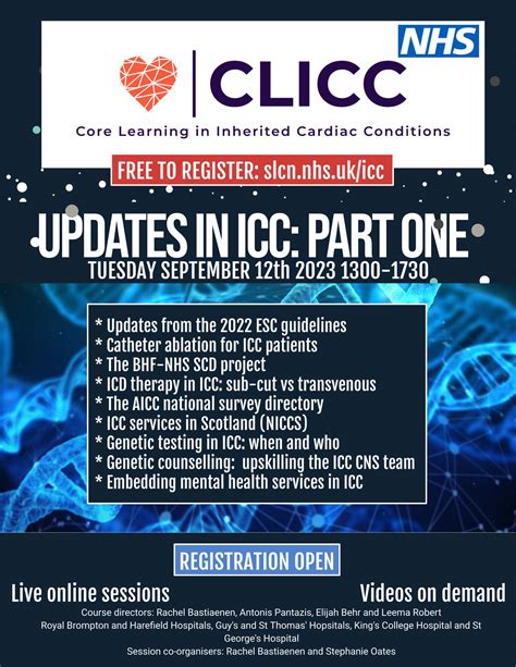 Register now: CLICC 2023 -Inherited arrhythmia syndromes and ICC