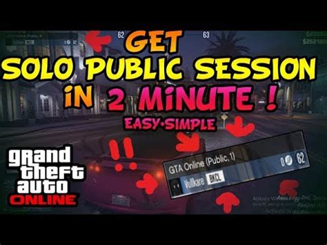 HOW TO GET SOLO PUBLIC SESSION GTA V ONLINE IN 2 MINUTES QUICK AND