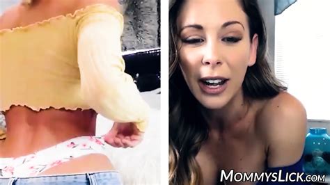 Blonde Milf Cherrie Deville Rubs Pussy For Her Stepdaughter Cherie Deville