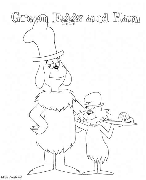 green eggs and ham coloring pages 1