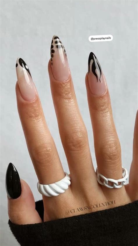 Black Nude Nails Almond Nails Nail Art Nail Designs