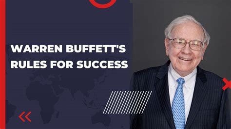 Warren Buffetts Rules For Success Youtube