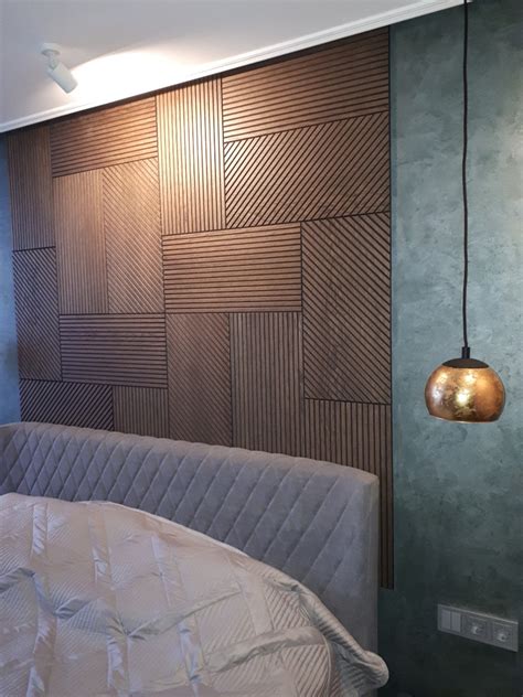 Стеновая панель из дерева, 6 шт, шпон натурального дуба, AIS DESIGN ...