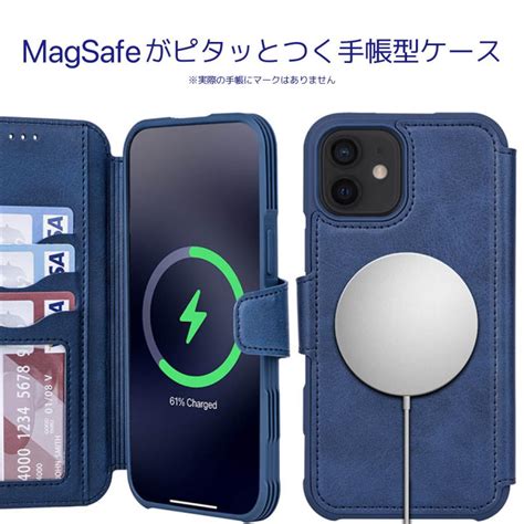 Iphone14 ケース Magsafe対応 手帳型 Iphone13 レザー カード収納 マグネット マグセーフiphone12 61 67 Magsafe Bookcase 2