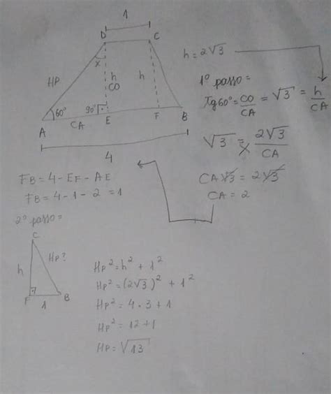Ufmg Observe A Figura Na Figura Anterior O Trapézio Abcd Tem Altura