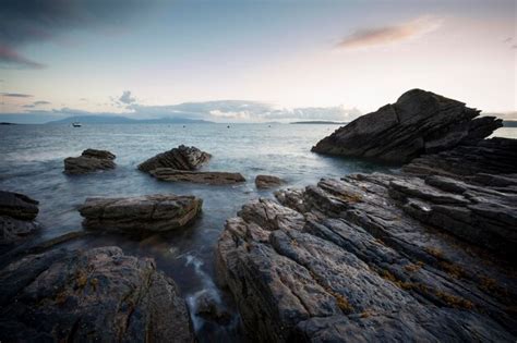 Premium Photo Uk Scotland Isle Of Skye Beach Of Elgol At Sunset