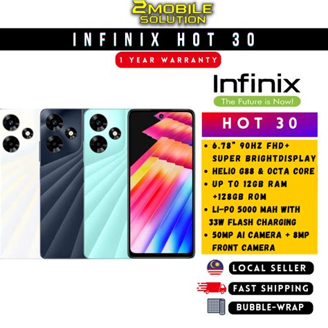 Infinix Hot Gb Extended Ram L Gb Rom With Year Infinix Malaysia Warranty Shopee