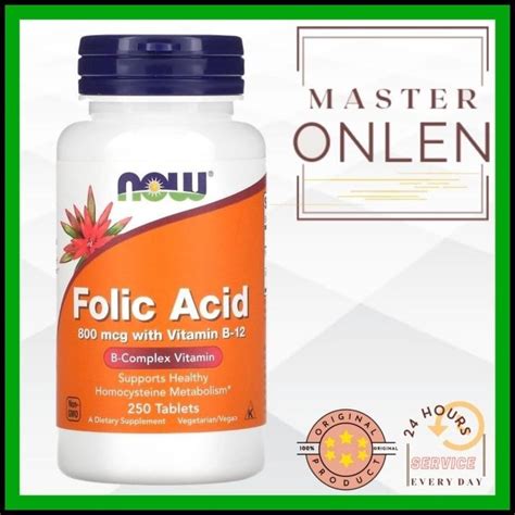 Jual Now Folic Acid 800 Mcg 250 Tablet Usa Asam Folat 800Mcg Shopee