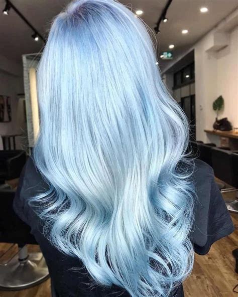 Light Powder Blue Pastel Blue Hair Hair Color Blue Light Blue Hair