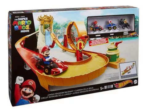 Pista Hot Wheels The S Per Mario Bros Carrera En La Selva Color Caf