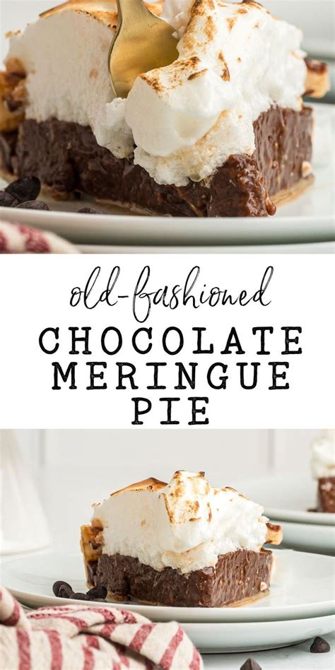 How To Make Grandmas Chocolate Pie With Meringue A Nostalgic Favorite Recipe Chocolate