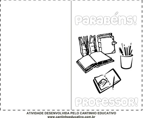 Cartão Para Professora Para Colorir - Obrigado Professor Cartao Para Colorir Mundinho Da Criança