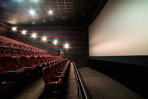 Premium Photo | Empty seats in a movie theater