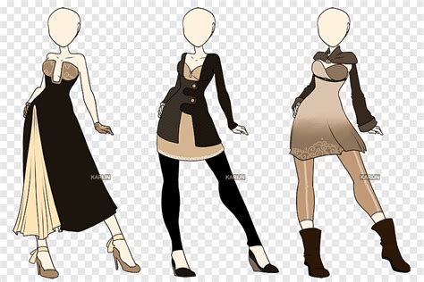 Model Sheet Fashion Concept Art Design Fashion Fashion Design Png