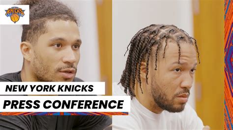 Jalen Brunson And Josh Hart Ny Knicks Media Availability April 28