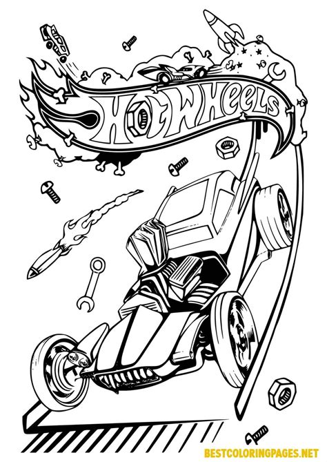 Hot Wheels Printable Colouring Book Free Printable Coloring Pages