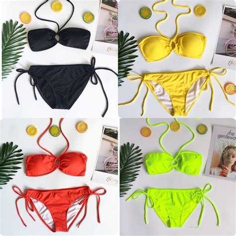 Bikini phối khoen 4 màu Shopee Việt Nam