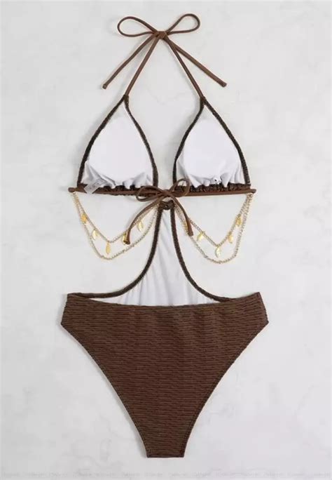 Buy Its Me Sexy Halter Neck One Piece Bikini Swimsuit Online Zalora Malaysia