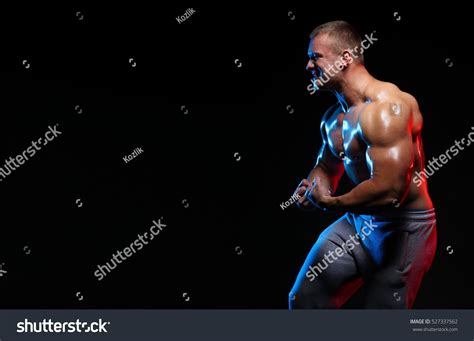Male Bodybuilder Athlete Naked Torso Posing Stock Photo Shutterstock