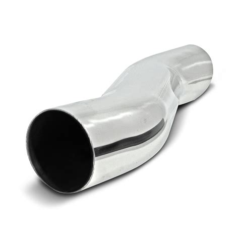 Universal Stainless Steel Tail Exhaust Pipe Tailpipe S 60mm Round Chrome