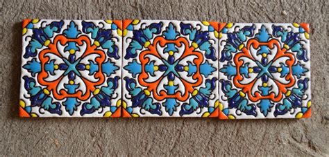 6 Azulejos Mexicanos Pintados a mano 4x4 or 6x6 Etsy España