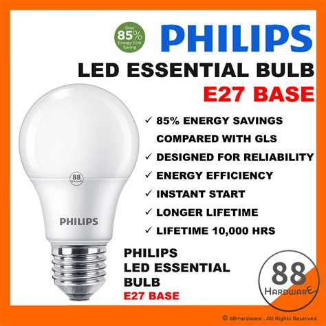 100 ORIPHILIPS 5W 7W 9W 11W 13W E27 E14 ESSENTIAL LED BULB