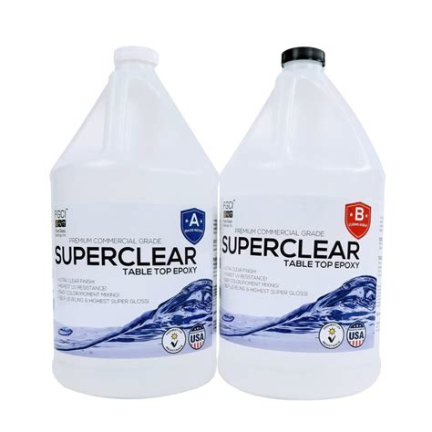 Super Clear Table Top 11 Epoxy 2 Gallon Kit Superclear Epoxy Resin