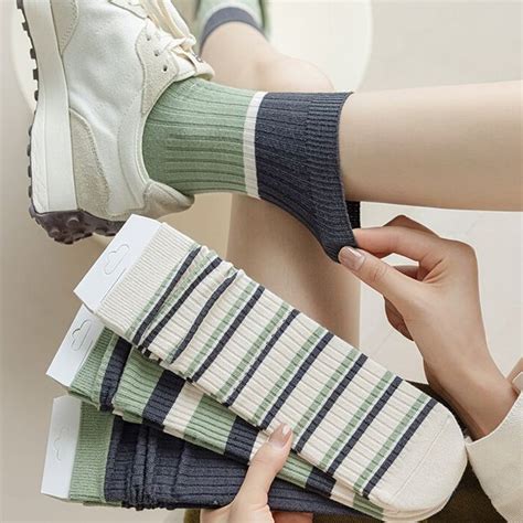 Mimiyu Color Block Socks Set Yesstyle