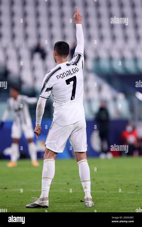 Cristiano Ronaldo Of Juventus Gestures Hi Res Stock Photography And