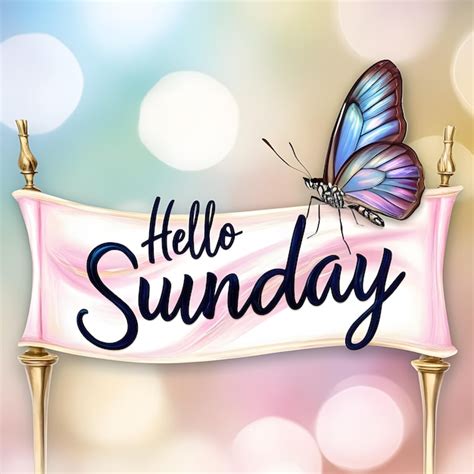 Hello Sunday Premium Ai Generated Image
