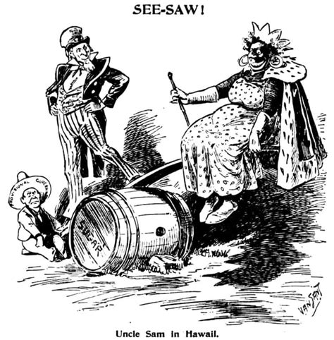 Annexation Of Hawaii Political Cartoon