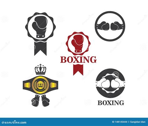 Illustration De Boxe D Ic Ne De Vecteur De Logo Illustration De Vecteur