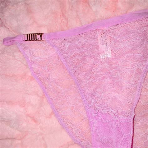 Juicy Couture Sheer Lace Bikini Panty Lavender Gem