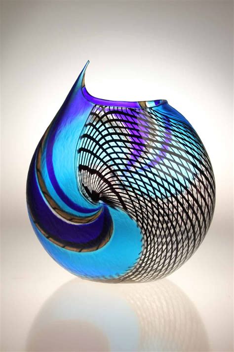 Murano Glass Studio Vase LODARIO 35 Glass Art Sculpture Blown Glass