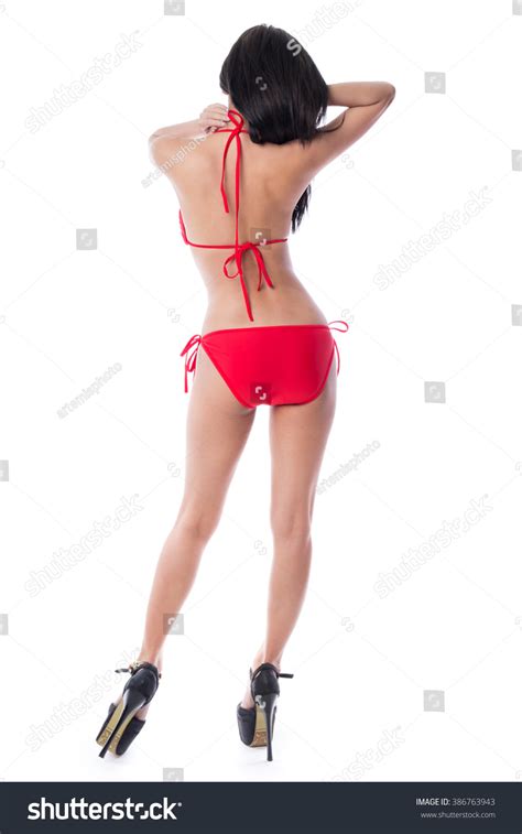Sexy Asian Girl Wearing Red Bikini Stock Photo 386763943 Shutterstock