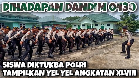 Nekad ‼️ Siswa Diktukba Polri Yel Yel Di Depan Dandim Tni