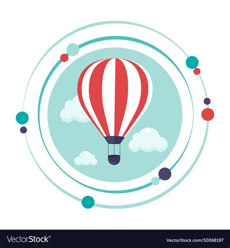 Hot Air Balloon Icon Royalty Free Vector Image