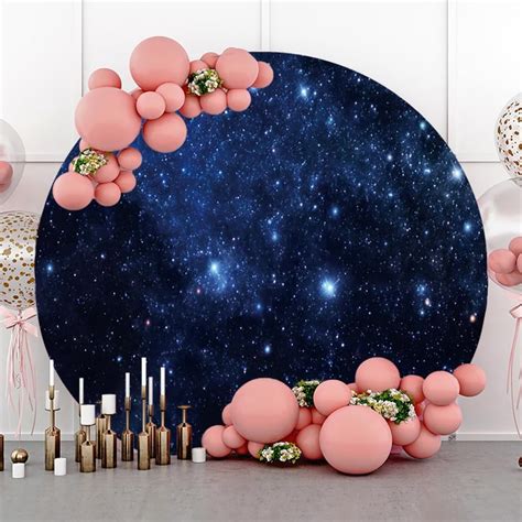 AOFOTO 7 2x7 2ft Nebula Round Photo Backdrop Cover For Photography