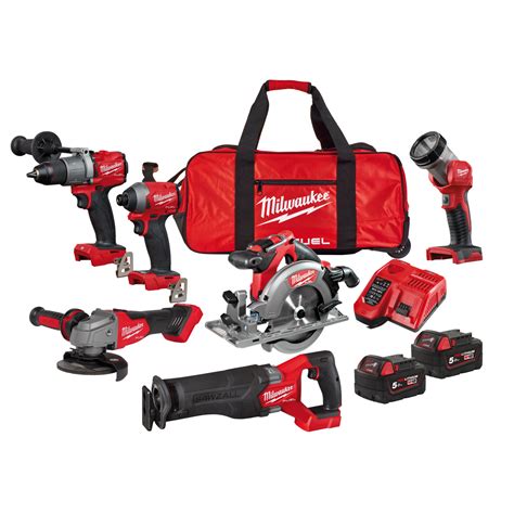 Milwaukee M18 FPP6K2 502B Powerpack Inkl Slag Skruemaskiner