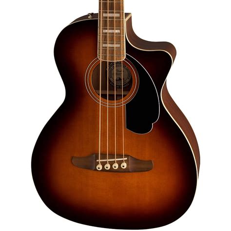 Fender Kingman Acoustic Electric Bass Shaded Edge Burst Reverb