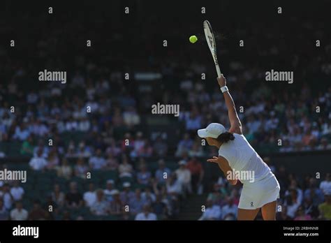 Iga Swiatek (Pol) during the 2023 Wimbledon Championships on July 9 ...