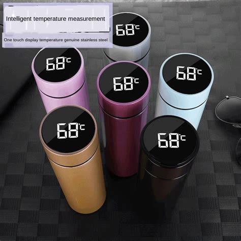 Smart Cup Stainless Steel Led Digital Vacuum Cup Thermo Hot Water Bottle Travel Intelligent