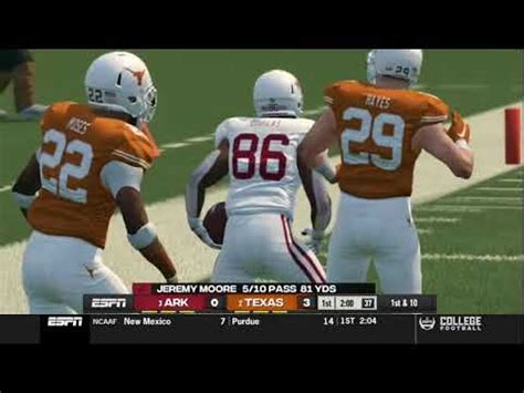 Ncaa Football Revamped Dynasty Yr Week Texas Vs Arkansas