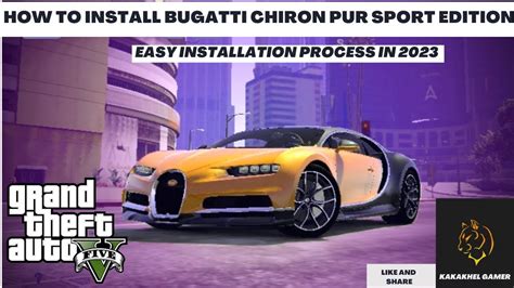 Gta How To Install Bugatti Chiron Pur Sport Edition Gp Car Mod