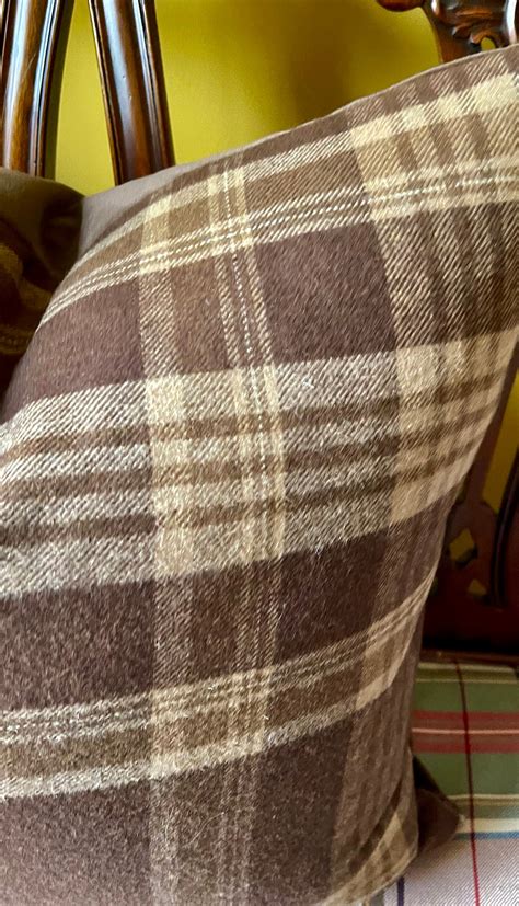 Ralph Lauren Deerpath Trail Plaid Russet Italian Wool Blend Etsy