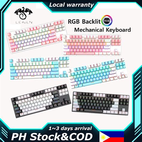 K K Key Mechanical Keyboard Wired Rgb Gaming Office Pc Computer Hot Swappable Keyboard